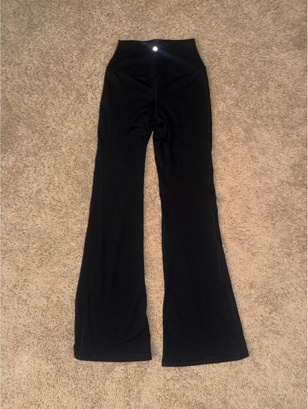 Velocity Active Stretch Sandy Flare Leggings Size S Black